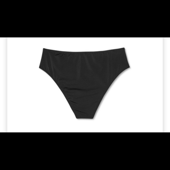 Black High Waist Bikini Bottom - Picture 4 of 8